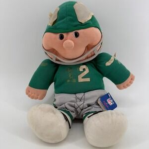 Vintage 1980s Kamar NFL Moose Plush #7993 Philadelphia Eagles #12 Doll W/ Tags